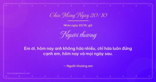 Thiệp ngày 20/10 cho người yêu: Bong bóng và chấm tròn trên nền tím thạch anh