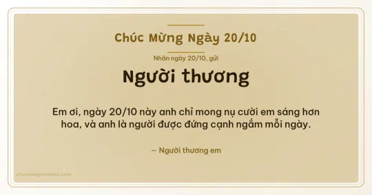 Thiệp ngày 20/10 cho người yêu: Bong bóng trên nền trắng vàng kim