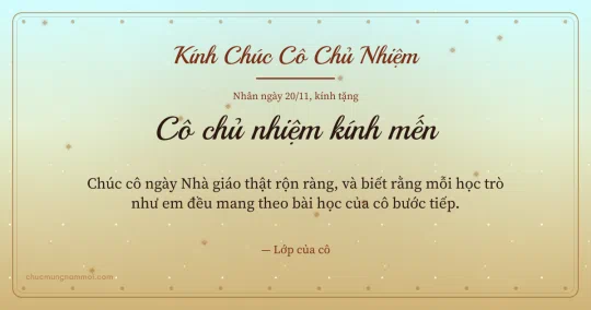 Thiệp ngày 20/11 cho cô chủ nhiệm: Mai vàng trang nhã, kiểu 15