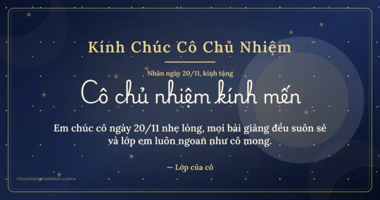Thiệp cho cô chủ nhiệm: Kim tuyến và vòng tròn lớn ngày 20/11