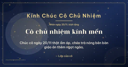 Thiệp cho cô chủ nhiệm: Kim tuyến ngày 20/11, kiểu 26