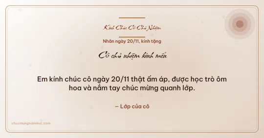 Thiệp ngày 20/11 cho cô chủ nhiệm: Bong bóng và nắng mai trên nền giấy dó