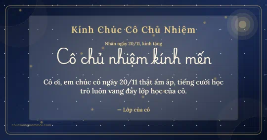 Thiệp cho cô chủ nhiệm: Kim tuyến và nắng mai ngày 20/11