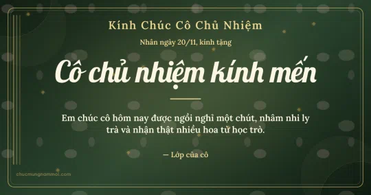 Thiệp cho cô chủ nhiệm: Sọc dọc ngày 20/11, kiểu 34