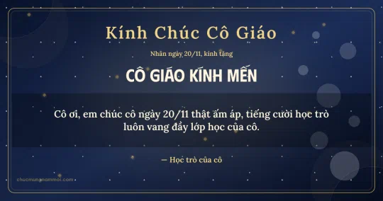 Thiệp cho cô giáo: Bong bóng và kim tuyến ngày 20/11