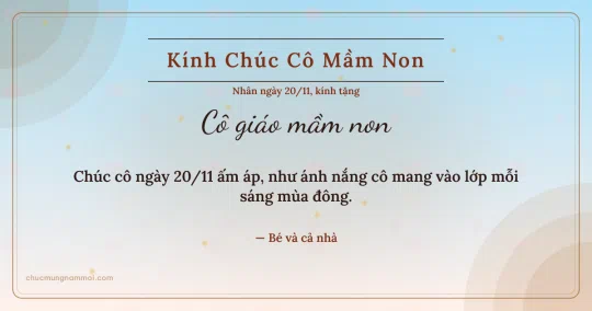 Thiệp cho cô giáo mầm non: Kim tuyến vàng và vòng đồng tâm ngày 20/11