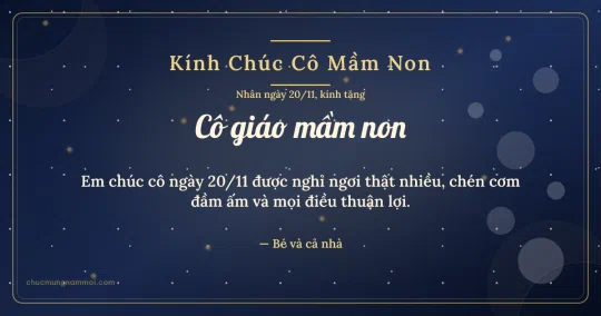 Thiệp bong bóng ngày 20/11 tặng cô giáo mầm non