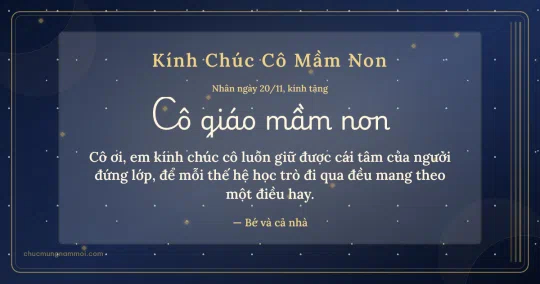 Thiệp cho cô giáo mầm non: Sọc dọc ngày 20/11, kiểu 48