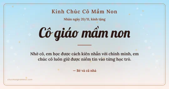 Thiệp ngày 20/11 cho cô giáo mầm non: Bình minh rạng rỡ, kiểu 33
