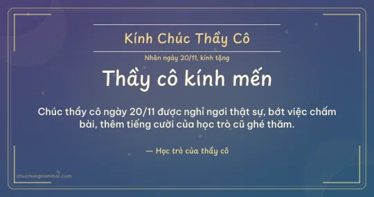 Thiệp ngày 20/11 cho thầy cô: Đêm hội rạng rỡ, kiểu 3