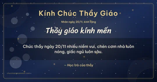 Thiệp cho thầy giáo: Bong bóng ngày 20/11, kiểu 7