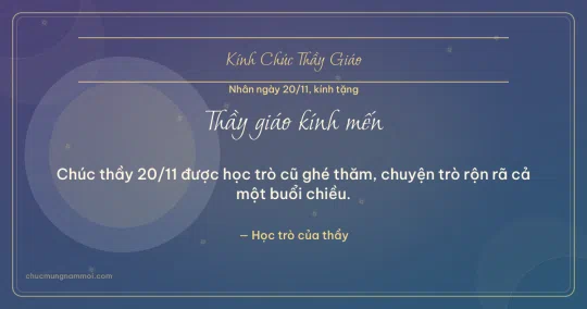 Thiệp ngày 20/11: Đêm hội rạng rỡ tặng thầy giáo