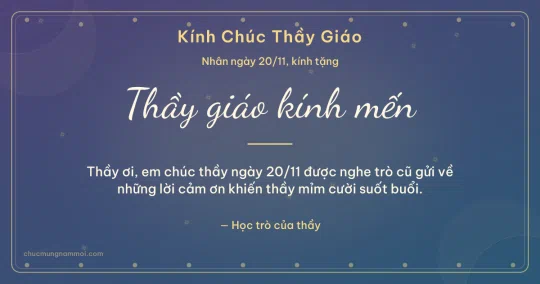 Thiệp ngày 20/11 cho thầy giáo: Đêm hội rạng rỡ, kiểu 30