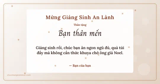 Thiệp Giáng sinh cho bạn bè: Kim tuyến đêm Noel trên nền giấy dó