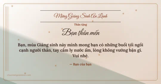 Thiệp Giáng sinh cho bạn bè: Giấy dó lãng mạn