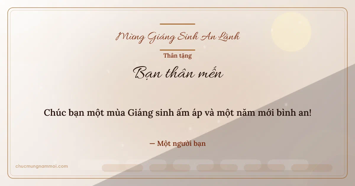 Thiệp Giáng sinh: Tuyết rơi và sóng nước. Chúc bạn một mùa Giáng sinh ấm áp và một năm mới bình an! (Bản ngang)