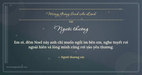 Thiệp Giáng sinh cho người yêu: Đá xanh lãng mạn