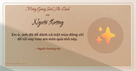 Thiệp Giáng sinh cho người yêu: Lấp lánh đêm Noel