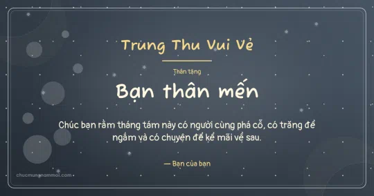 Thiệp Trung thu cho bạn bè: Bong bóng đêm rằm