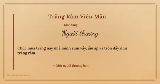 Thiệp Trung thu: Mật ong dịu dàng