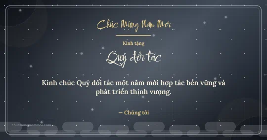 Thiệp năm mới cho đối tác: Sóng nước trên nền xám bạc