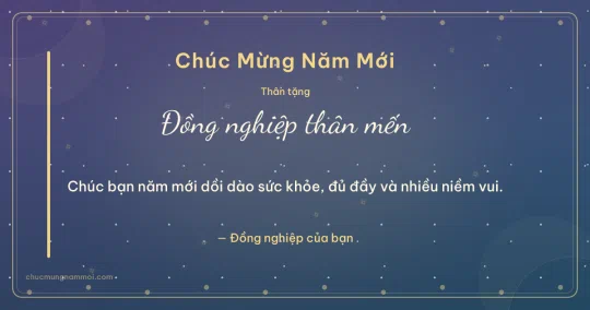 Thiệp năm mới: Sao băng tặng đồng nghiệp