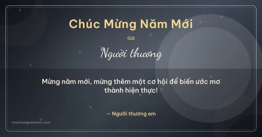 Thiệp năm mới cho người yêu: Sao băng trên nền xám bạc