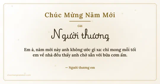 Thiệp năm mới cho người yêu: Sao băng trên nền trắng vàng kim