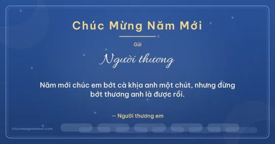 Thiệp cho người yêu: Sóng nước chào năm mới trên nền trời đêm