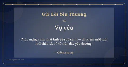 Thiệp cá nhân: Chuỗi chấm tặng vợ