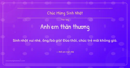 Thiệp sinh nhật: Bong bóng tặng anh em