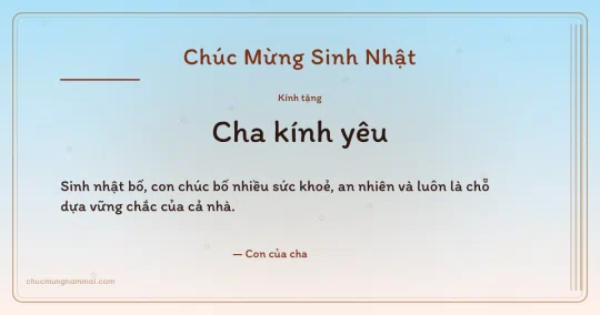 Thiệp sinh nhật cho cha: Bong bóng và sọc dọc trên nền bình minh
