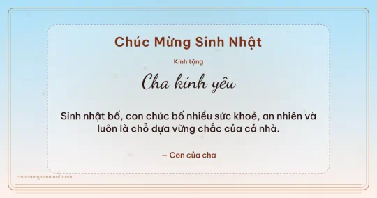 Thiệp sinh nhật cho cha: Bong bóng trên nền bình minh