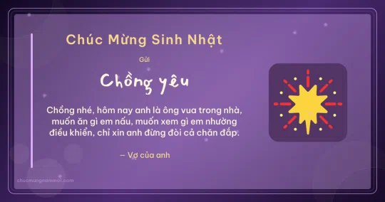 Thiệp sinh nhật cho chồng: Pháo hoa tuổi mới