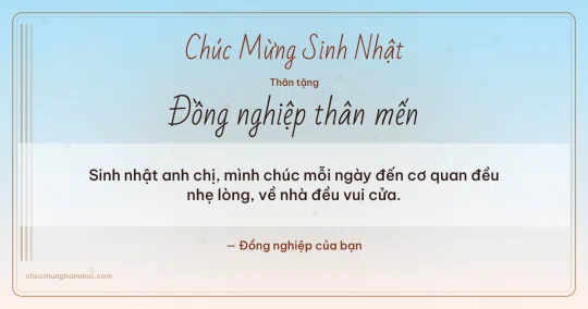 Thiệp cho đồng nghiệp: Bong bóng ngày sinh nhật trên nền bình minh