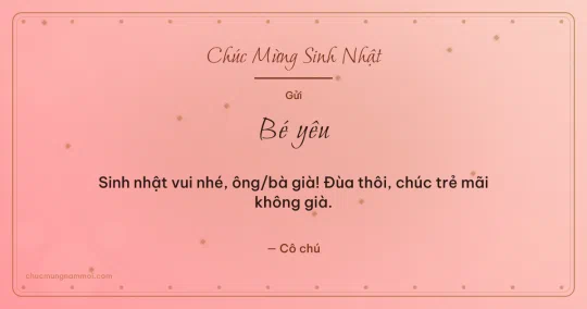Thiệp sinh nhật cho em bé: Kim tuyến tuổi mới