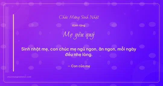 Thiệp sinh nhật: Sọc dọc tặng mẹ