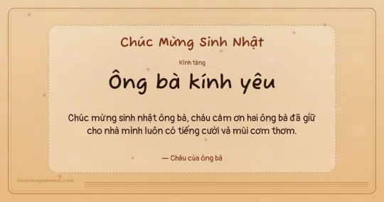 Thiệp sinh nhật cho ông bà: Mật ong vui tươi