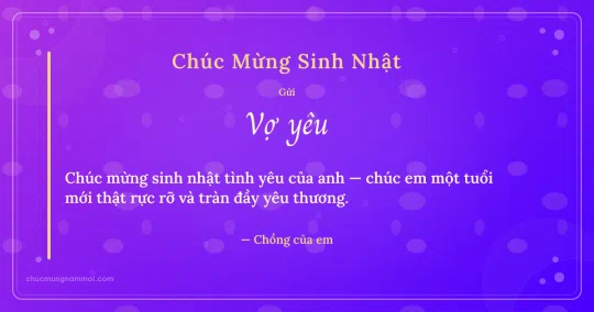 Thiệp sinh nhật cho vợ: Bong bóng tuổi mới