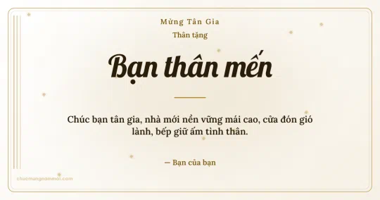 Thiệp tân gia cho bạn bè: Kim tuyến và sọc dọc trên nền trắng vàng kim