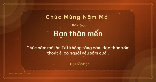 Thiệp Tết cho bạn bè: Sao lấp lánh và vòng đồng tâm trên nền cam hoàng hôn