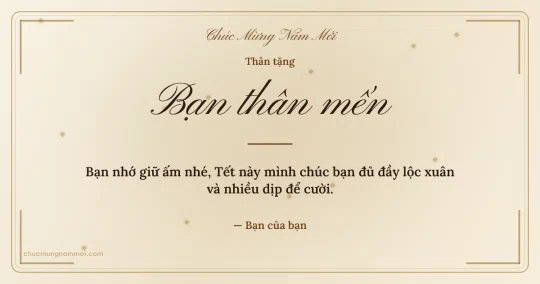 Thiệp Tết cho bạn bè: Giấy điệp trang nhã