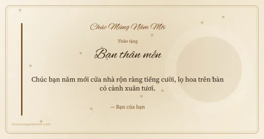 Thiệp Tết cho bạn bè: Kim tuyến trên nền giấy điệp