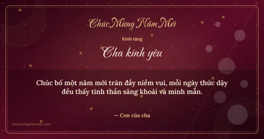 Thiệp Tết cho cha: Bong bóng và mai vàng đón xuân
