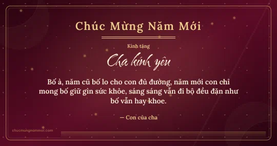 Thiệp Tết: Sọc mảnh tặng cha