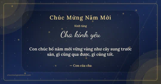 Thiệp Tết cho cha: Vòng đồng tâm đón xuân