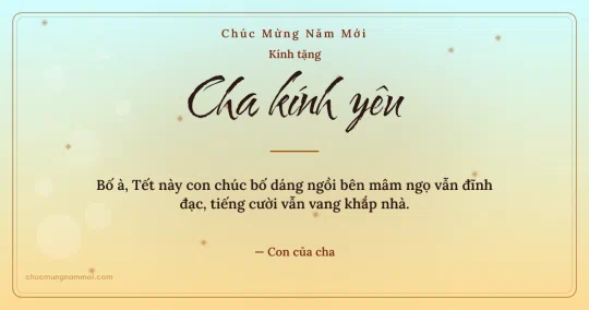 Thiệp Tết: Mai vàng trang nhã tặng cha