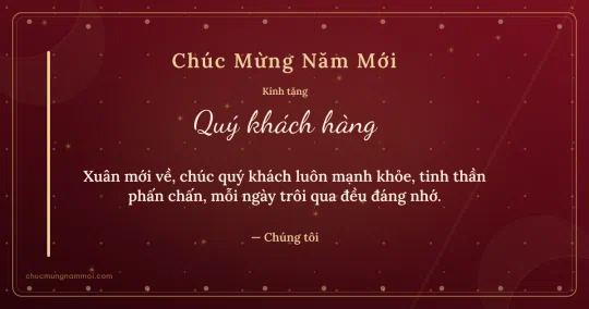 Thiệp Tết cho khách hàng: Sao lấp lánh và hạt chấm đón xuân