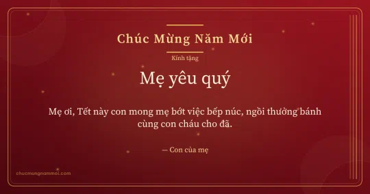 Thiệp Tết cho mẹ: Lụa đỏ kim sa đón xuân