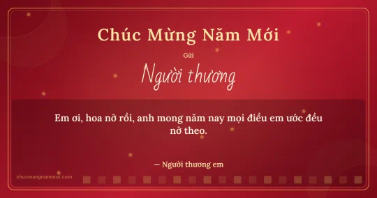 Thiệp cho người yêu: Đỏ tươi kim tuyến ngày Tết